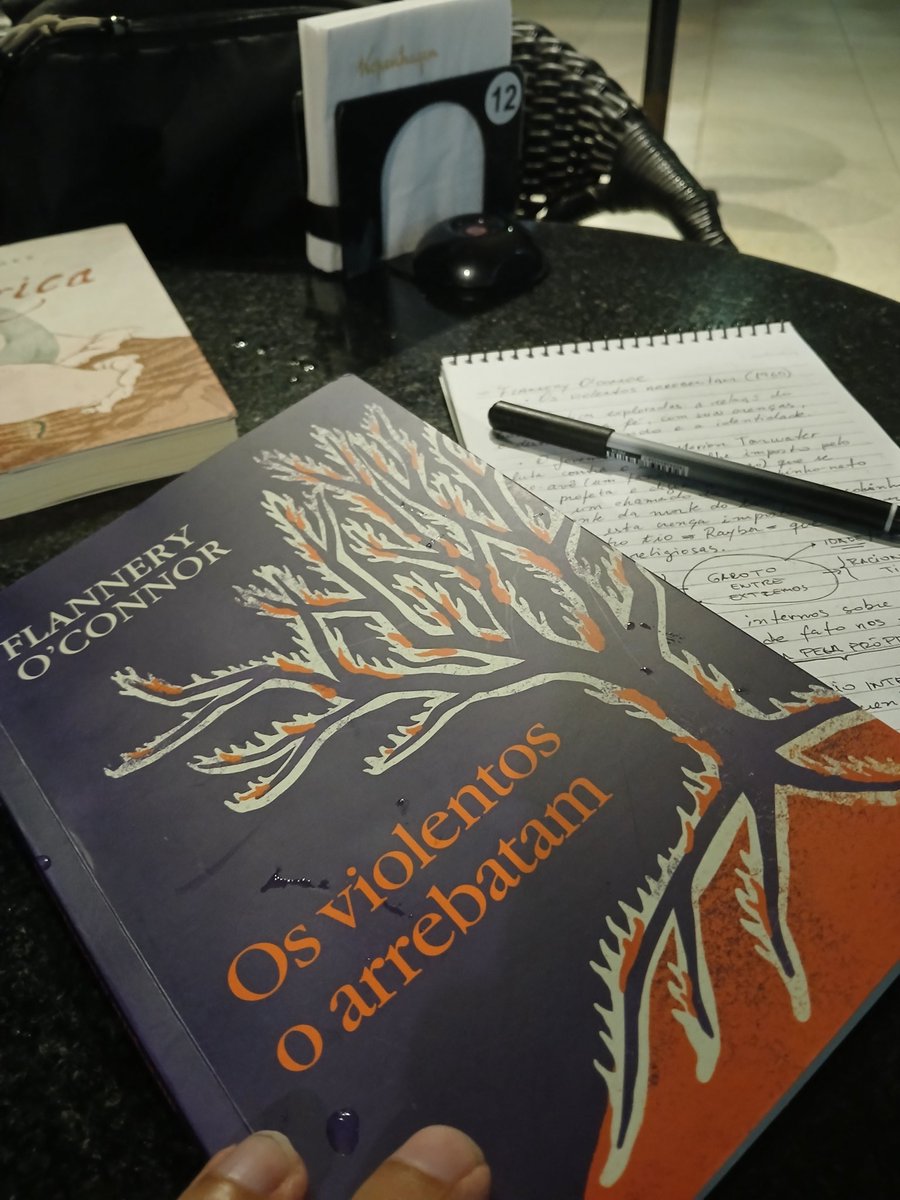 luisvilar_'s tweet photo. Que livro fascinante. Flannery O'connor mergulha fundo na natureza humana. Em Os Violentos o arrebatam temos um confronto maravilhoso entre opostos de cegueiras fanáticas entre o ceticismo e se crer profeta. No meio disto, um adolescente perdido e com o imaginário destruído. https://t.co/PlDz3iboFW