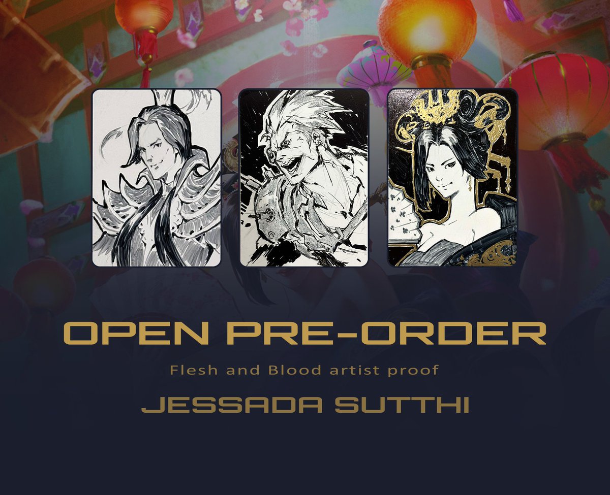 Hello,

sorry for waiting long time.
Now i am ready to open Pre-oder for AP art.
I have two form 

1. for OSAKA event 2024 if you need to pick up at booth.
2. normal form for shiping

Please DM if you are interested, i will send you detail. :) 

#FleshAndBlood #fabtcg