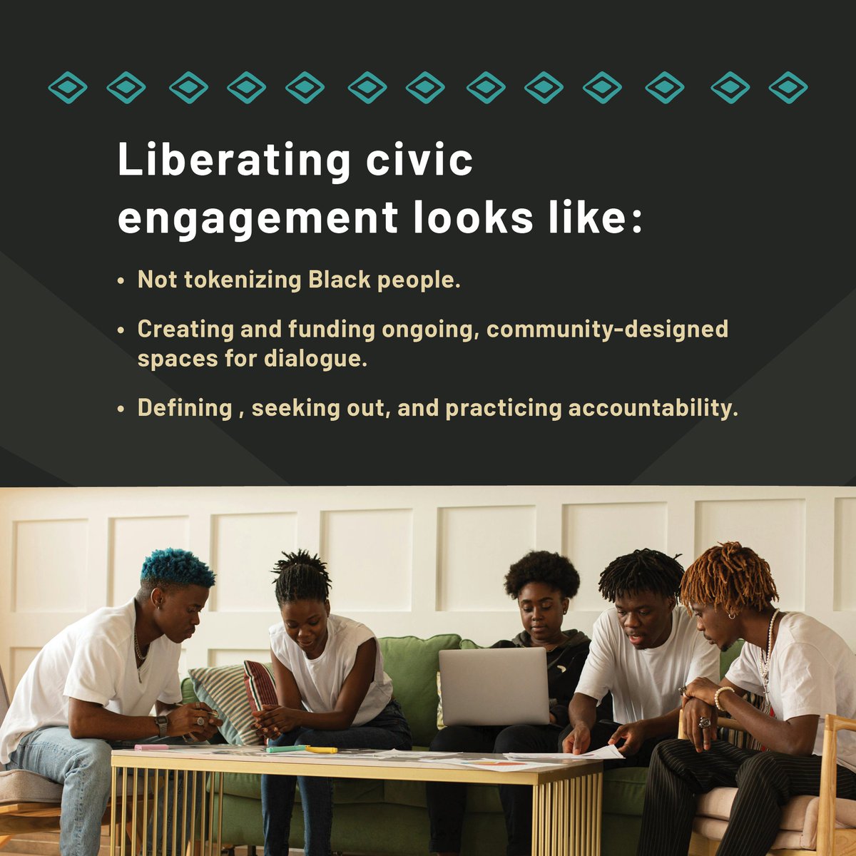While the growing diversity among our civic leaders is a positive step, true community representation goes deeper. 

Relying on a few individuals risks tokenization and oversimplifies our experiences.

Check out our Black Well-being report: blackfuturewa.org/blackwellbeing