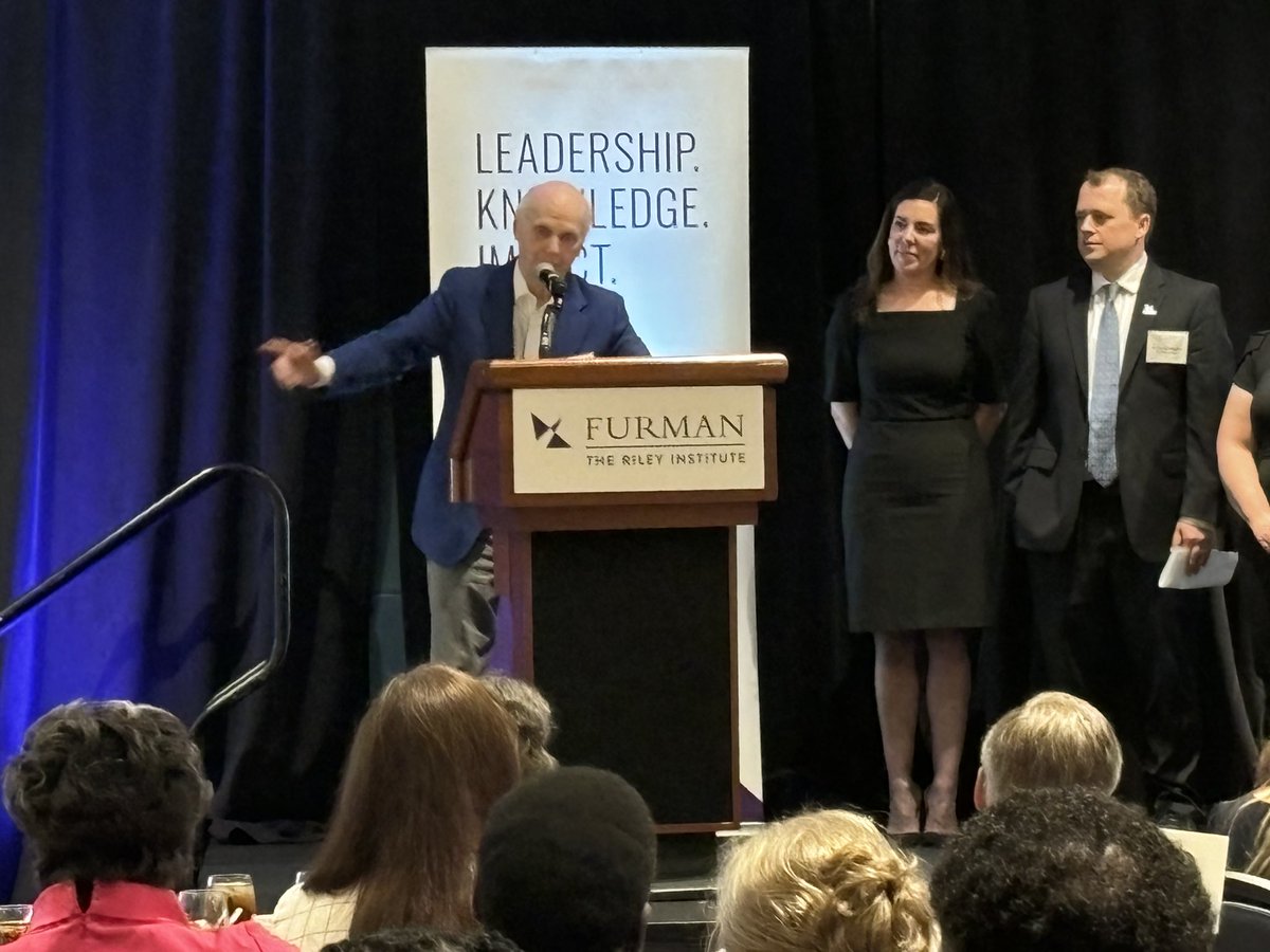 Original6Found's tweet photo. Takeaways from the  @rileyinstitute’s #WhatWorksSC lunch: 1) The O6 is grateful for our board &amp; partners. 2) Former US Secretary of Ed and S.C. Governor Dick Riley is a force of nature. 3)The O6 is excited to try &amp; partner with the award-winning organizations we learned about! https://t.co/Nxm2BWk5Xn