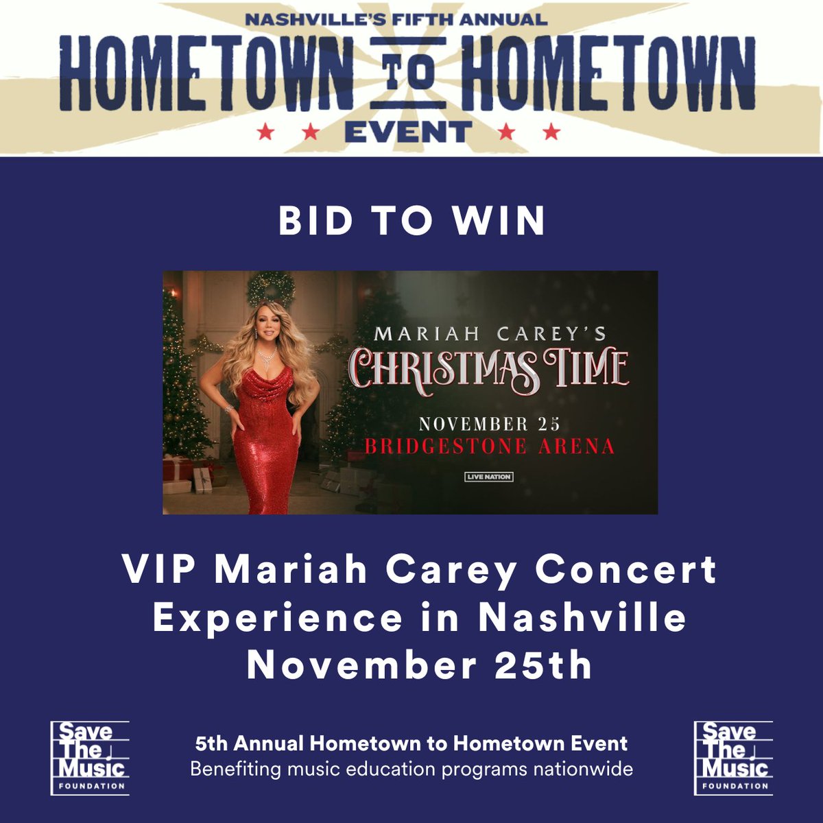 Save The Music (@savethemusicfdn) on Twitter photo BID TO WIN! Check out our virtual star-studded auction in support of our 5th annual Hometown to Hometown event. All prizes are open for bids- proceeds will support #music technology programs nationwide! bit.ly/3TAosqG @Coldplay <a href="/SherylCrow/">SherylCrowLovers</a> @Charli_XCX <a href="/MariahCarey/">Mariah Carey</a> BID TO WIN! Check out our virtual star-studded auction in support of our 5th annual Hometown to Hometown event. All prizes are open for bids- proceeds will support #music technology programs nationwide! bit.ly/3TAosqG @Coldplay <a href="/SherylCrow/">SherylCrowLovers</a> @Charli_XCX <a href="/MariahCarey/">Mariah Carey</a>