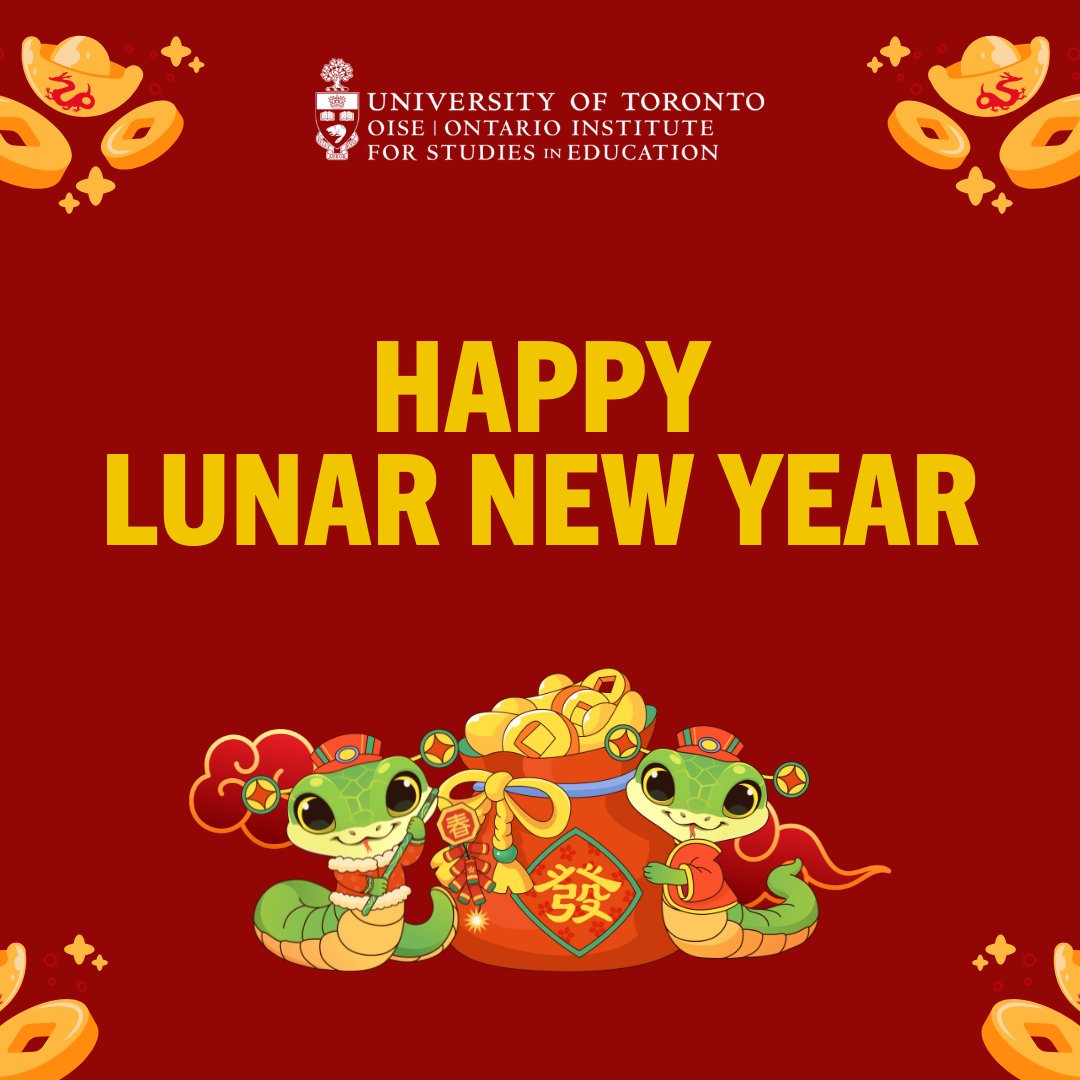 OISEUofT (@oiseuoft) on Twitter photo Happy Lunar New Year! May the year of the snake bring you happiness, health, and good fortune. 🧧✨🐍 Happy Lunar New Year! May the year of the snake bring you happiness, health, and good fortune. 🧧✨🐍