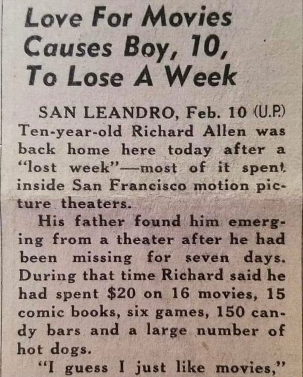 Richard Allen will forever be one of the coolest kids of all time.