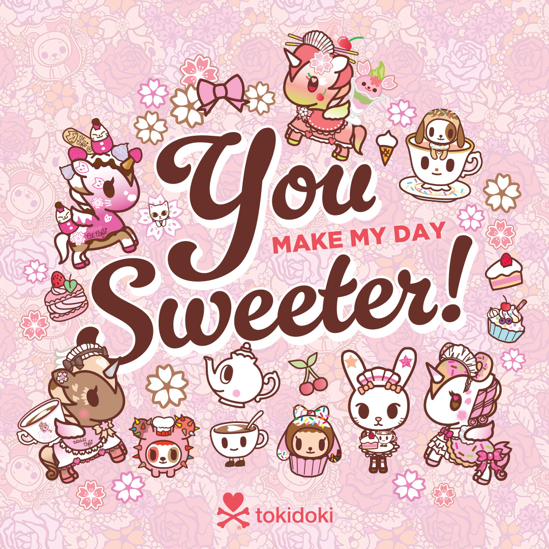 Send some #tokidoki positive to your bestie! 🍰🍨💕