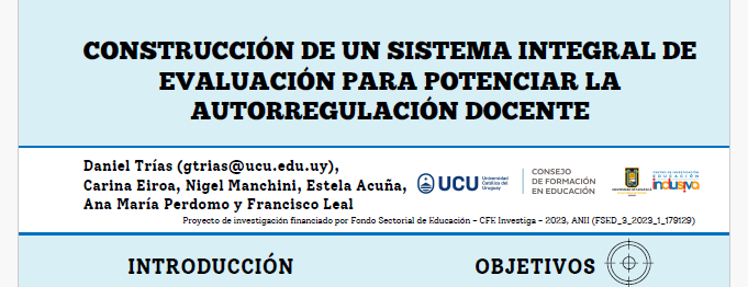 Ya casi lista la presentación para <a href="/CongresoCiie/">Congreso CIIE</a> Allí estaremos presentando el #proyectoANII sobre "Autorregulación docente" que venimos desarrollando junto a <a href="/CarinaEiroa/">Carina Eiroa</a> y grandes colegas <a href="/EducacionUcu/">Departamento de Educación, UCU</a>  #grupoMACE <a href="/ThymosAprender/">Thymos. Querer aprender</a>