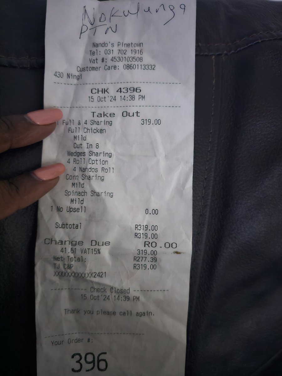 8mbalee8's tweet photo. @Talk2Nandos I hope your calls are recorded so you can listen to how rude your manager was to my mom. https://t.co/nKPzoCtUQB