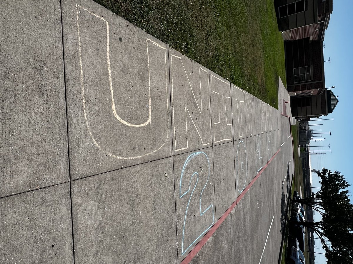 We are getting ready for Kindness in Chalk, Mavs for Unity to celebrate Unity Day tomorrow! Don’t forget wear orange! 🧡 <a href="/MRJHMavs/">Morton Ranch JH</a>