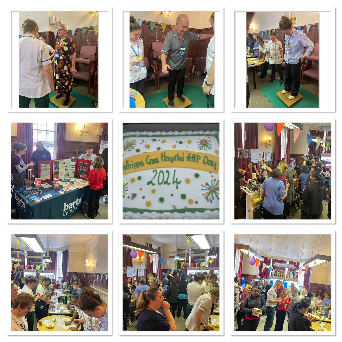Viv_WXTherapies (@viv_wxtherapies) on Twitter photo Buzzing! What an atmosphere! AHP Day at WXH! Congratulations <a href="/LOrthoptics/">Joe McQuillan</a> for winning grip strength challenge <a href="/ElliottsThe/">mark elliott</a> 8 minutes on the rockerboard 💪; <a href="/Barts_Charity/">Barts Charity</a> promoting MyThankYou <a href="/BartsAHPs/">Barts AHPs</a> <a href="/CcsomOt/">WhippsX Acute PT OT 💙💚🖤</a> <a href="/EttWxh/">ETT Pitstop Therapies WXH</a> <a href="/WhippsDietitian/">NHS Whipps Cross Hospital Dietitians</a> <a href="/AdrianfromWCH/">Adrian Flynn</a> <a href="/ClaireDow1/">Claire Dow</a> @clairedavis45 Buzzing! What an atmosphere! AHP Day at WXH! Congratulations <a href="/LOrthoptics/">Joe McQuillan</a> for winning grip strength challenge <a href="/ElliottsThe/">mark elliott</a> 8 minutes on the rockerboard 💪; <a href="/Barts_Charity/">Barts Charity</a> promoting MyThankYou <a href="/BartsAHPs/">Barts AHPs</a> <a href="/CcsomOt/">WhippsX Acute PT OT 💙💚🖤</a> <a href="/EttWxh/">ETT Pitstop Therapies WXH</a> <a href="/WhippsDietitian/">NHS Whipps Cross Hospital Dietitians</a> <a href="/AdrianfromWCH/">Adrian Flynn</a> <a href="/ClaireDow1/">Claire Dow</a> @clairedavis45