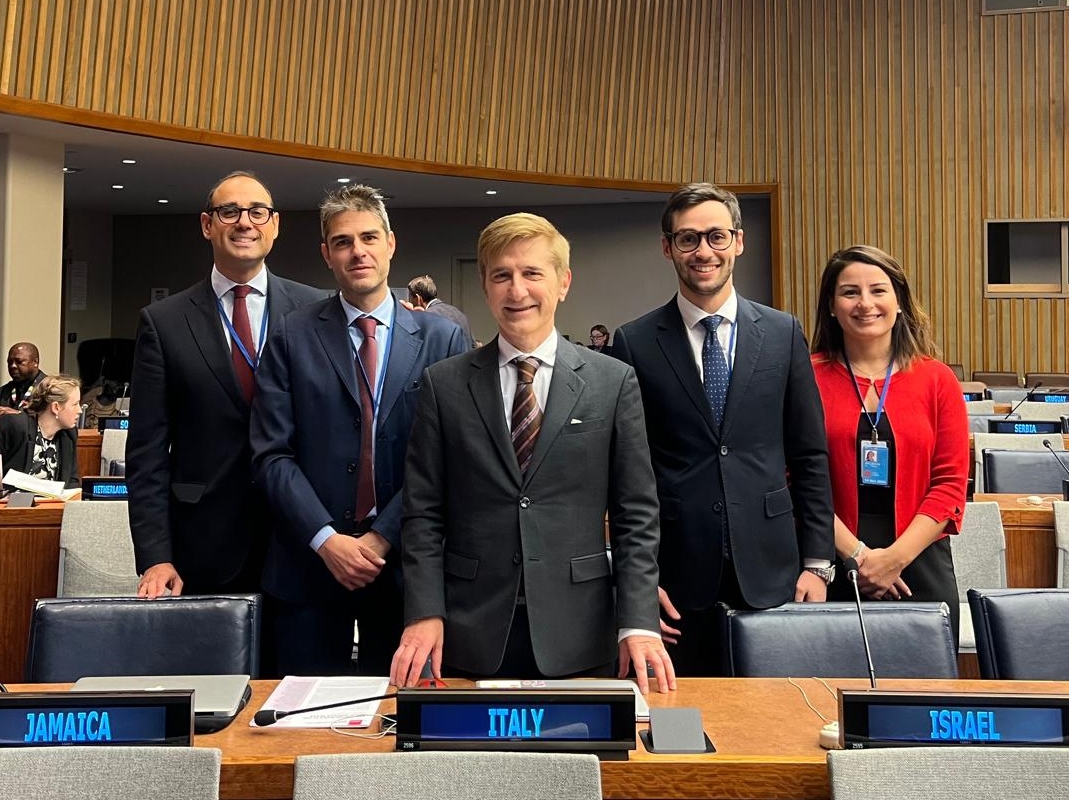 L_Bencini's tweet image. The delegation of Italy to the #UNGA79 #FirstCommittee