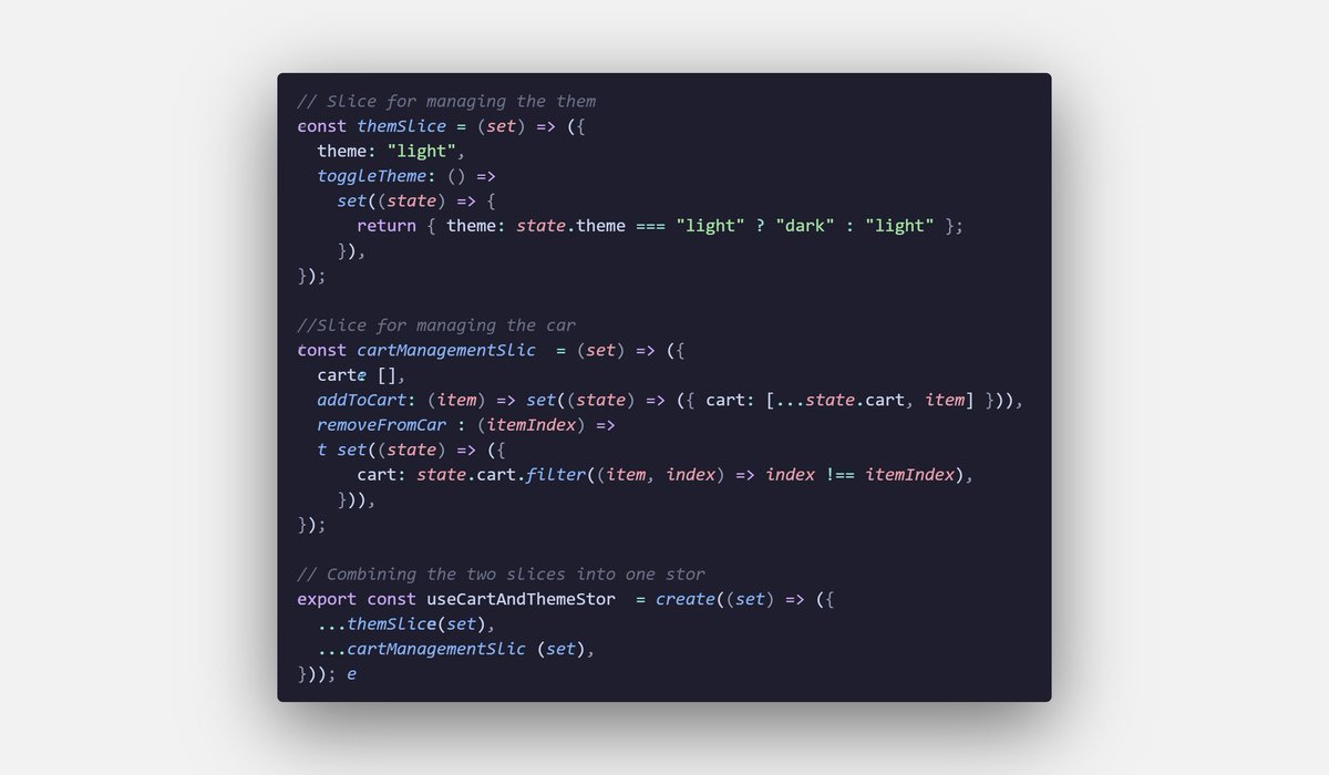 SteveCode36's tweet image. Zustand slicing...if good af🙂
