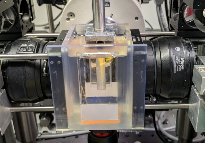 Big printed cuvettes (200ml), perfect sheets, inexpensive, no astigmatism X/Y or Z.  Very accurate, very  quick mounting and alignment with quick release and no spillage of transition fluid.  @MesoSpim