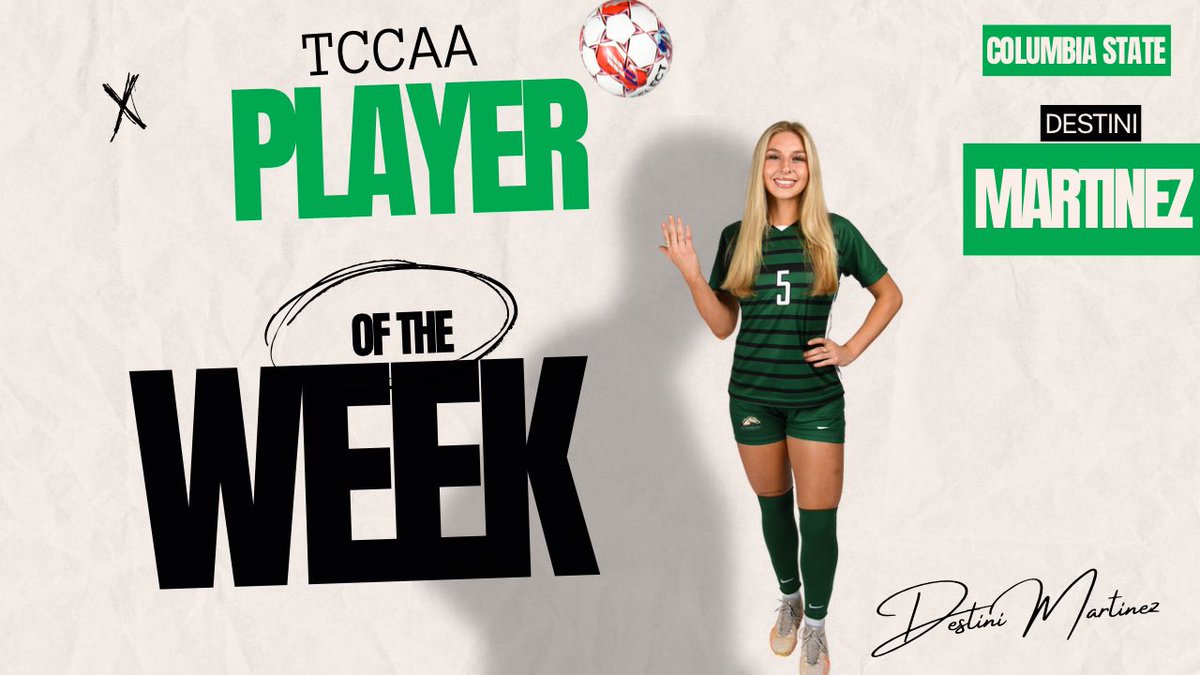 Another player of the week honor! That makes 6 times a Columbia State player has been selected for the award this season.