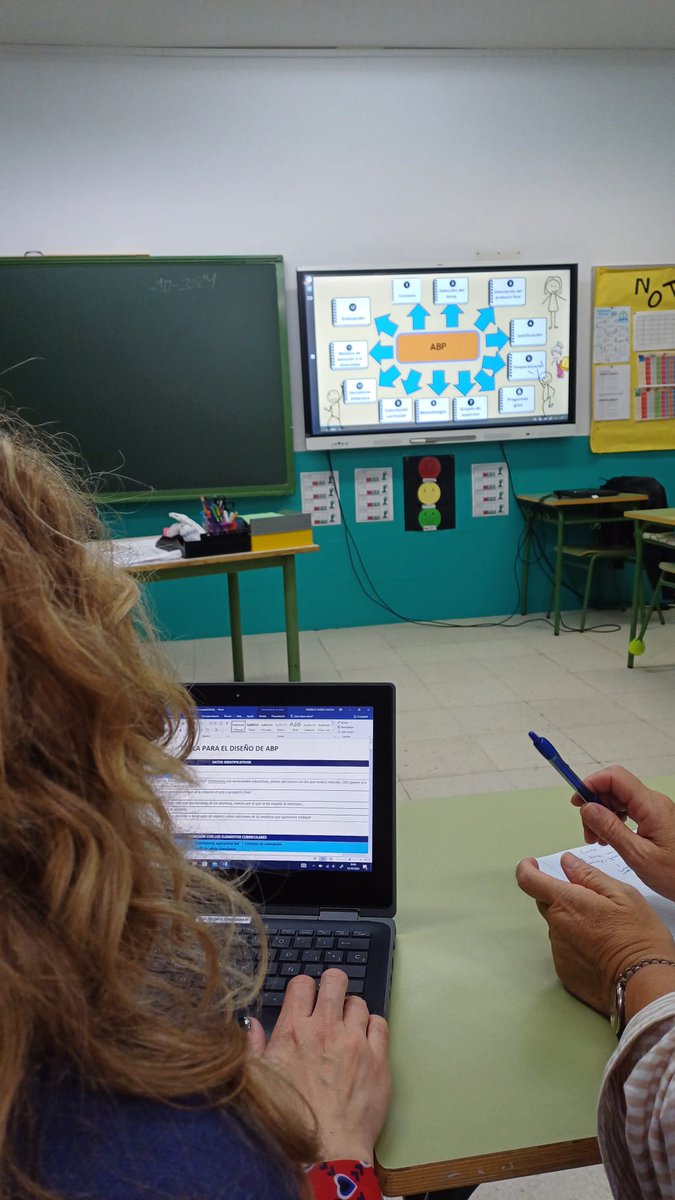 CeipLazarillo's tweet photo. Este curso seguimos formándonos en ABP como estrategia metodológica de programación. Esta vez de la mano de @Verónica Amaro Bermejo. 
Los niños construyendo, de forma colaborativa,su propio aprendizaje.👫 https://t.co/ynMUyRzLkb