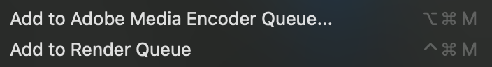 Oh my god. <a href="/AdobeAE/">Adobe After Effects</a> finally gave us keyboard shortcuts for rendering that match the shortcuts in Premiere.  I don't have to scrounge through a dropdown like some kind of animal.  🤲