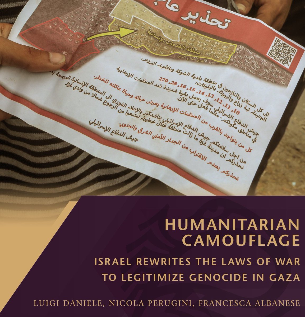 PeruginiNic's tweet image. In "Humanitarian Camouflage," the latest issue of @PalStudies' Current Issues in Depth, @FranceskAlbs, @luigidaniele10 and I examine how Israel has been appropriating and distorting international humanitarian law to justify genocide.
palestine-studies.org/en/node/1656283