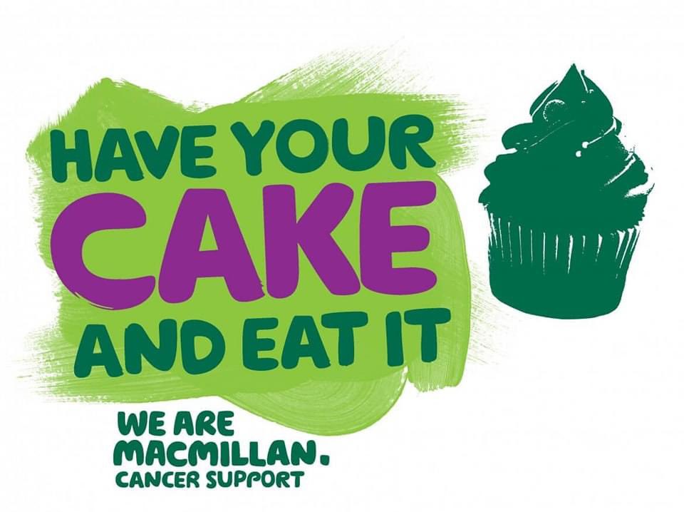 Two days until our annual MacMillan Cake Sale. Please bring your loose change and come along after school on Thursday. Any keen bakers, all donations will be  gratefully received. 🍰 🎂 🍪 🧁