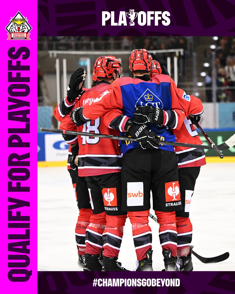 championshockey's tweet image. ✅ @FT_Pinguins qualify for the Playoffs! 🐧

Despite the loss tonight, the 🇩🇪 team are through to the upcoming knockout rounds of the 2024/25 season! ⭐

#ChampionsGoBeyond