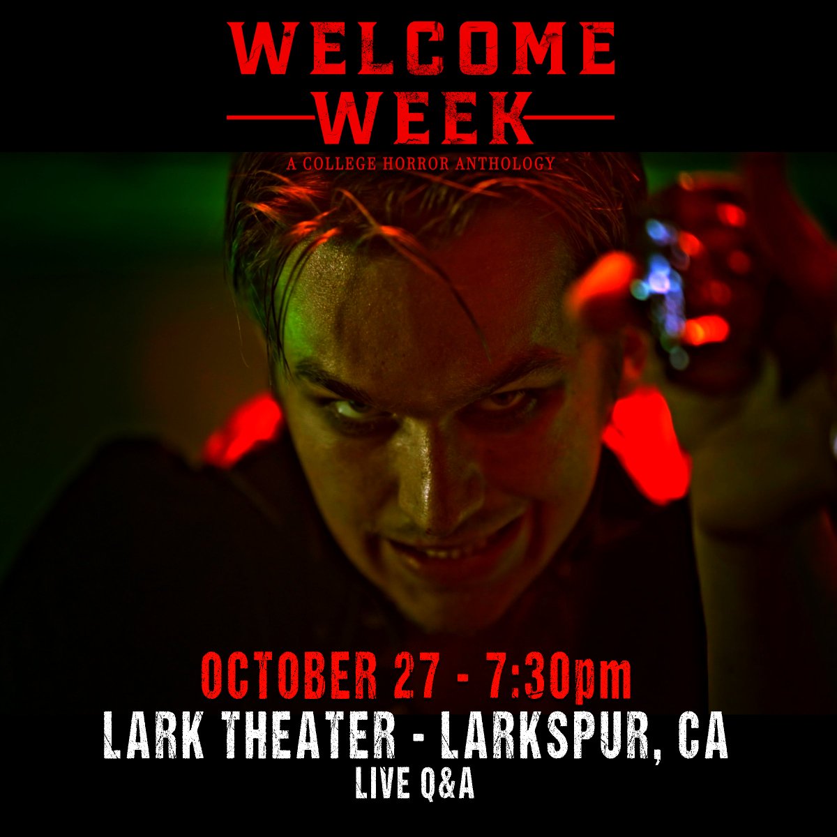 ScreenagerJack's tweet image. WELCOME WEEK is playing at the Lark Theater in Larkspur, CA on Halloween Weekend! 

I'll be there with some other crew members for a fun Q&amp;amp;A! Don't miss the chance to see our film on the big screen!

Get tickets here: prod1.agileticketing.net/websales/pages…