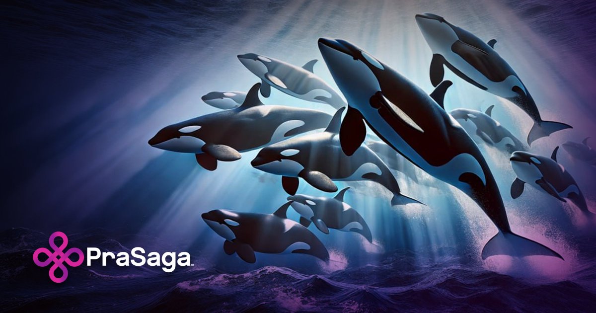 PrasagaOfficial's tweet photo. Today, we are not just a community—we are a pod. A pod of Orca whales, united by a shared vision of strength, intelligence, and action. Together, we have the power to reshape technology and society with @PraSaga. 🌊🐋 🔥 A thread. 👇

#OrcaPod #PraSaga #CryptoTwitter #Layer2 #Blockchain #Whale #Enterprise