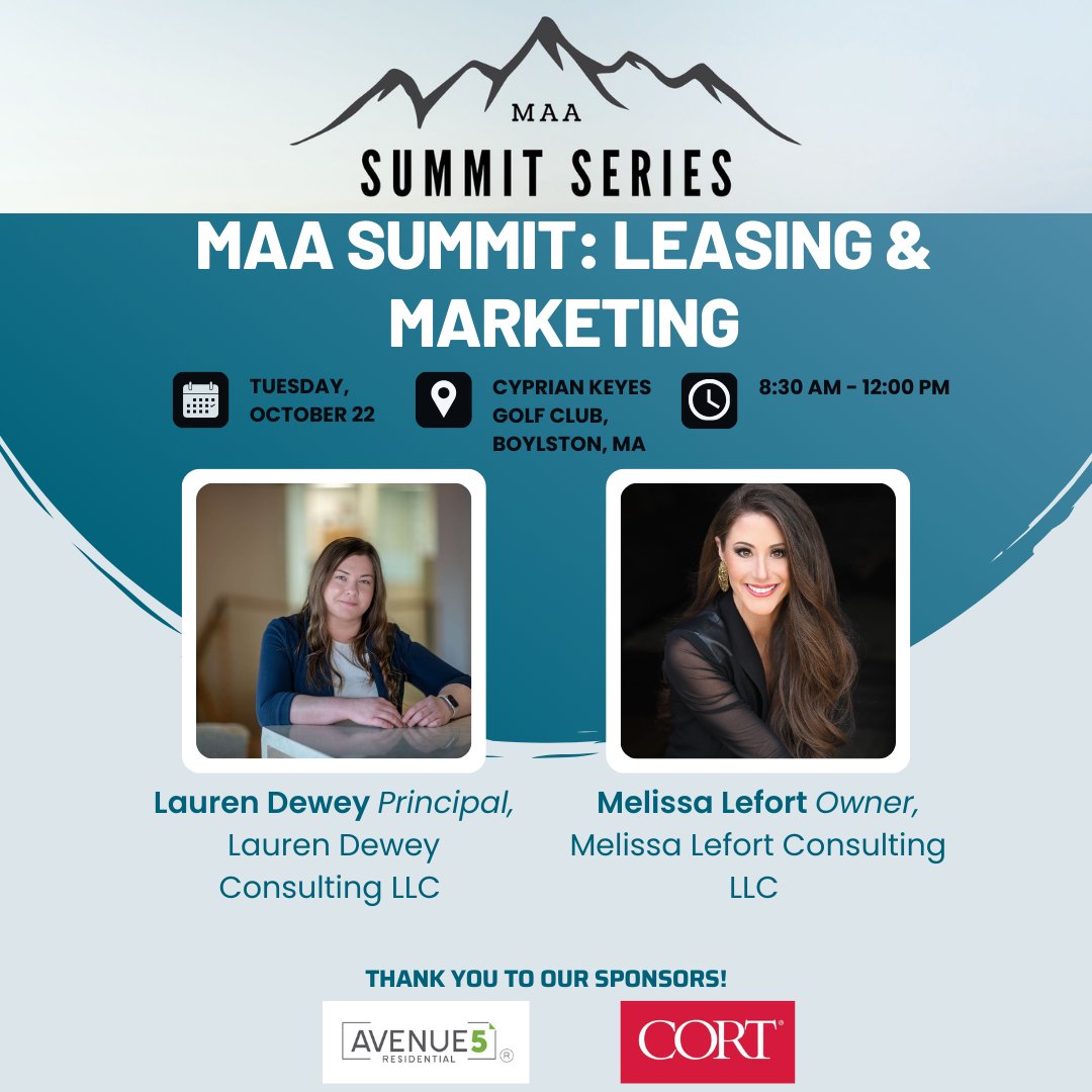 The Leasing &amp; Marketing Summit is for those in marketing and leasing roles at their multifamily management companies. Join fellow peers at this half-day conference, with two education sessions, networking breaks and brunch, and interactive roundtable activities.