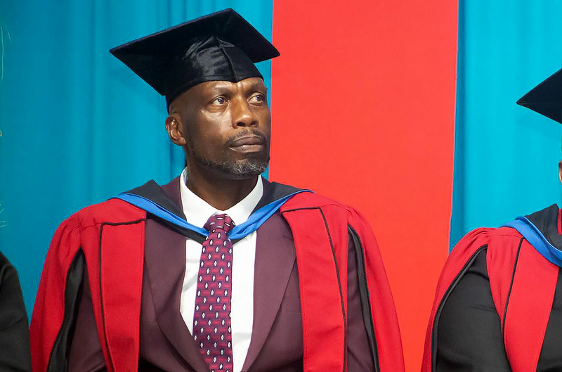 caribbeannewsuk's tweet photo. #CARIBBEAN: President of Cricket West Indies (CWI), Dr. Kishore Shallow, extends heartfelt congratulations to cricket legend Sir Curtly Ambrose, who was conferred an Honorary Doctorate of Laws by the University of the West Indies (UWI) Five Islands Campus over the weekend. https://t.co/JLnmmPjd9s