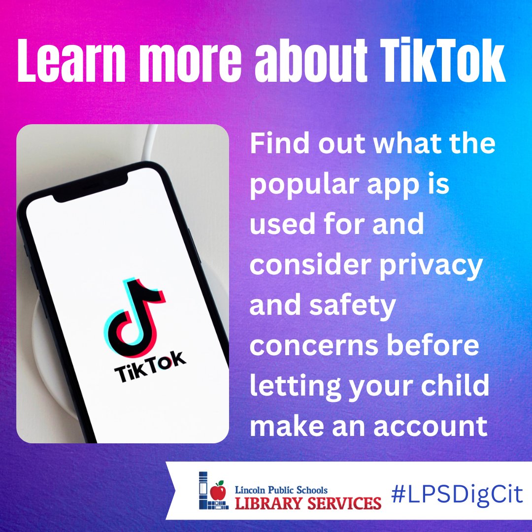 Wondering what TikTok is all about and whether it’s safe and appropriate for your kids? Check out Common Sense’s Parents’ Ultimate Guide to TikTok here: trst.in/Z6zhpt #lpsdigcit