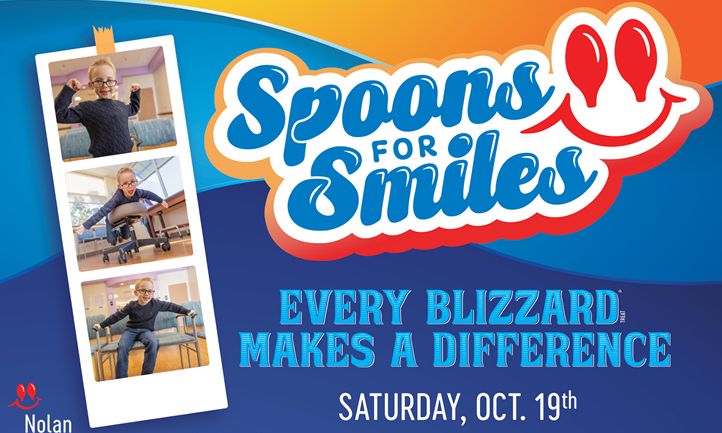 RestaurantNews1's tweet photo. “Spoons for Smiles” Benefiting Children’s Miracle Network Hospitals Returns to DQ Restaurants in Texas Saturday, October 19 https://t.co/VyKO1J2fGH https://t.co/oOWAx5Lxpp
