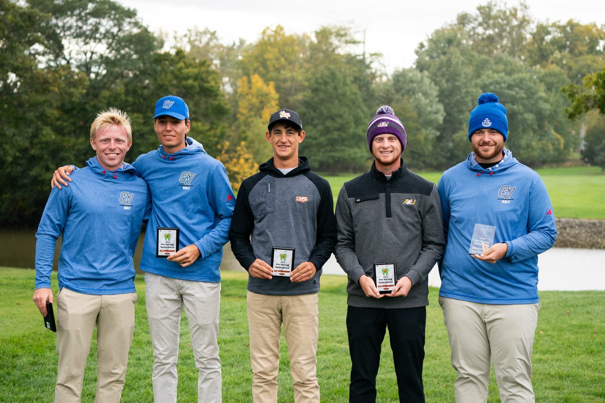 gvsugolf's tweet photo. Three top-five finishes! 🏅

Drew Coble claims the win at the Doc Spragg Invitational, with Manuel Cue and Charlie Cooley both earning top-five spots!

#AnchorUp https://t.co/ryAuau7WHD