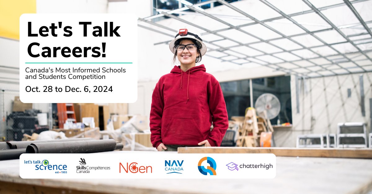 Exciting news! The Let’s Talk Careers Competition on <a href="/ChatterHigh/">ChatterHigh</a> is back for another round of action from October 28 to December 6!