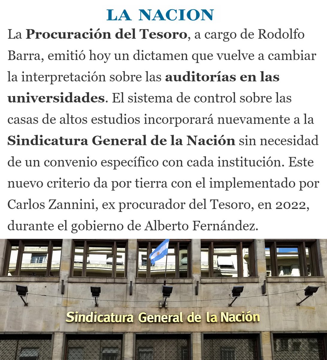 porquetendencia's tweet photo. "SIGEN":
Porque fue autorizada por la Procuración del Tesoro para auditar las universidades https://t.co/h6HN8F0iDg