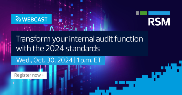 Elevate your #InternalAudit processes. Join our webcast to gain valuable insights and practical strategies with the latest 2024 standards. Register now! rsm.buzz/4h9rkaI