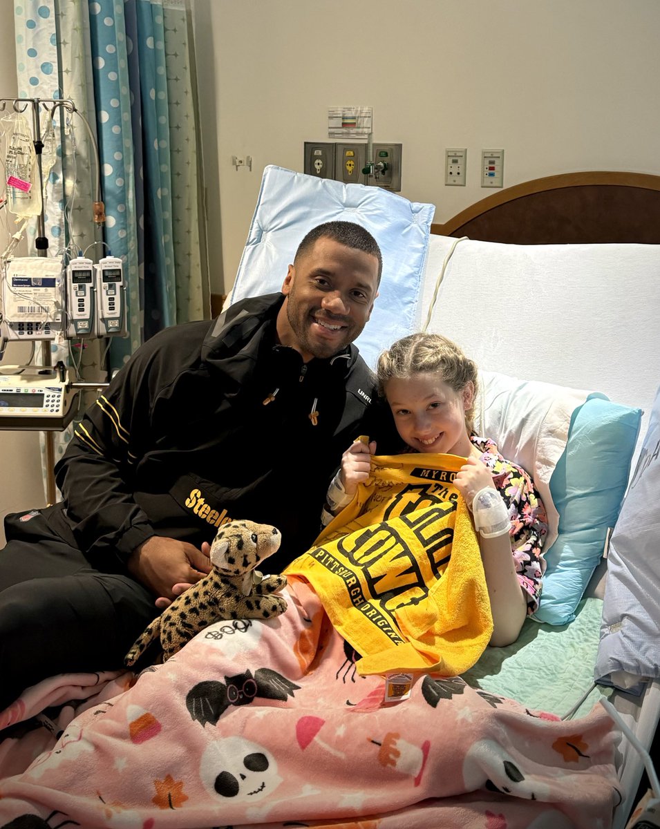 Russell Wilson (@dangerusswilson) on Twitter photo Nothing like tons of Smiles and Joy in the midst of a storm! Halloween Day at <a href="/ChildrensPgh/">UPMC Children's Hospital of Pittsburgh</a>! Nothing like tons of Smiles and Joy in the midst of a storm! Halloween Day at <a href="/ChildrensPgh/">UPMC Children's Hospital of Pittsburgh</a>!