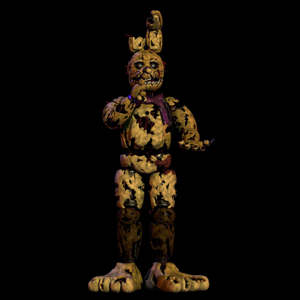 ProjectG_23Game's tweet image. Freddy&apos;s NightFall: Prototype SpringBonnie.
#FreddyNightFall #FNAF