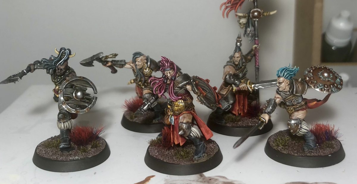 Paprinas's tweet photo. Another quick batch of marauders done. Half to go! 😊 #ageofsigmar #PaintingWarhammer #warhammer #WarhammerCommunity #wepaintminis #darkoath https://t.co/qwxJT5dTxR