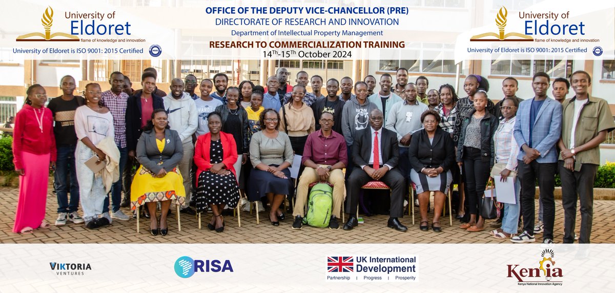 AlooBecky's tweet image. Done and dusted! The research to commercialization training workshop concludes at @UoE_Main for staff and students with #innovations. @vikventures @UKinKenya @nrfkenya @KENIAupdates. #Intellectualpropertymanagement