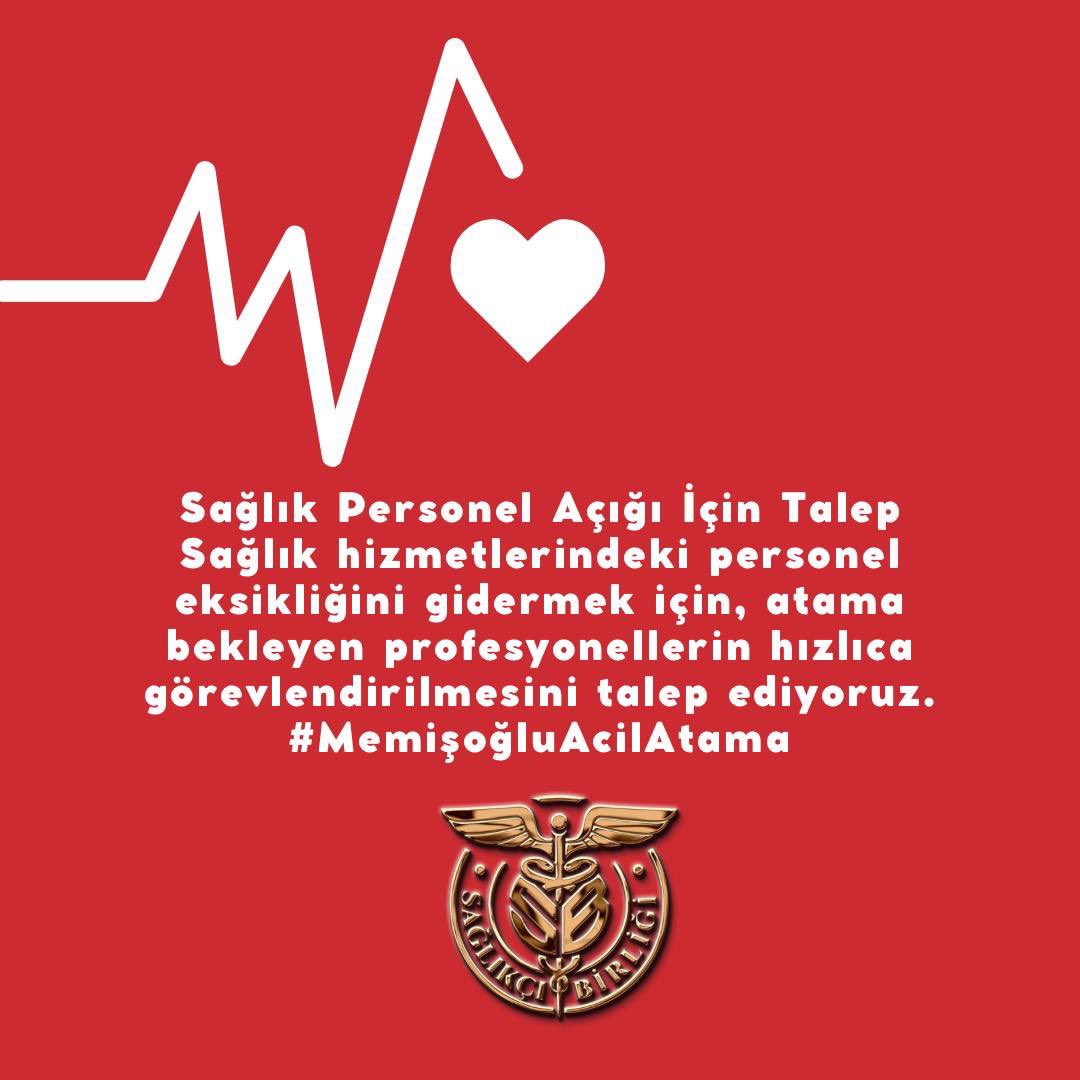 Tıbbi sekreter eksikliği, sağlık hizmetlerinin hızını ve kalitesini düşürüyor. Atama talebimiz var. <a href="/drmemisoglu/">Prof. Dr. Kemal Memişoğlu</a> #MemişoğluAcilAtama