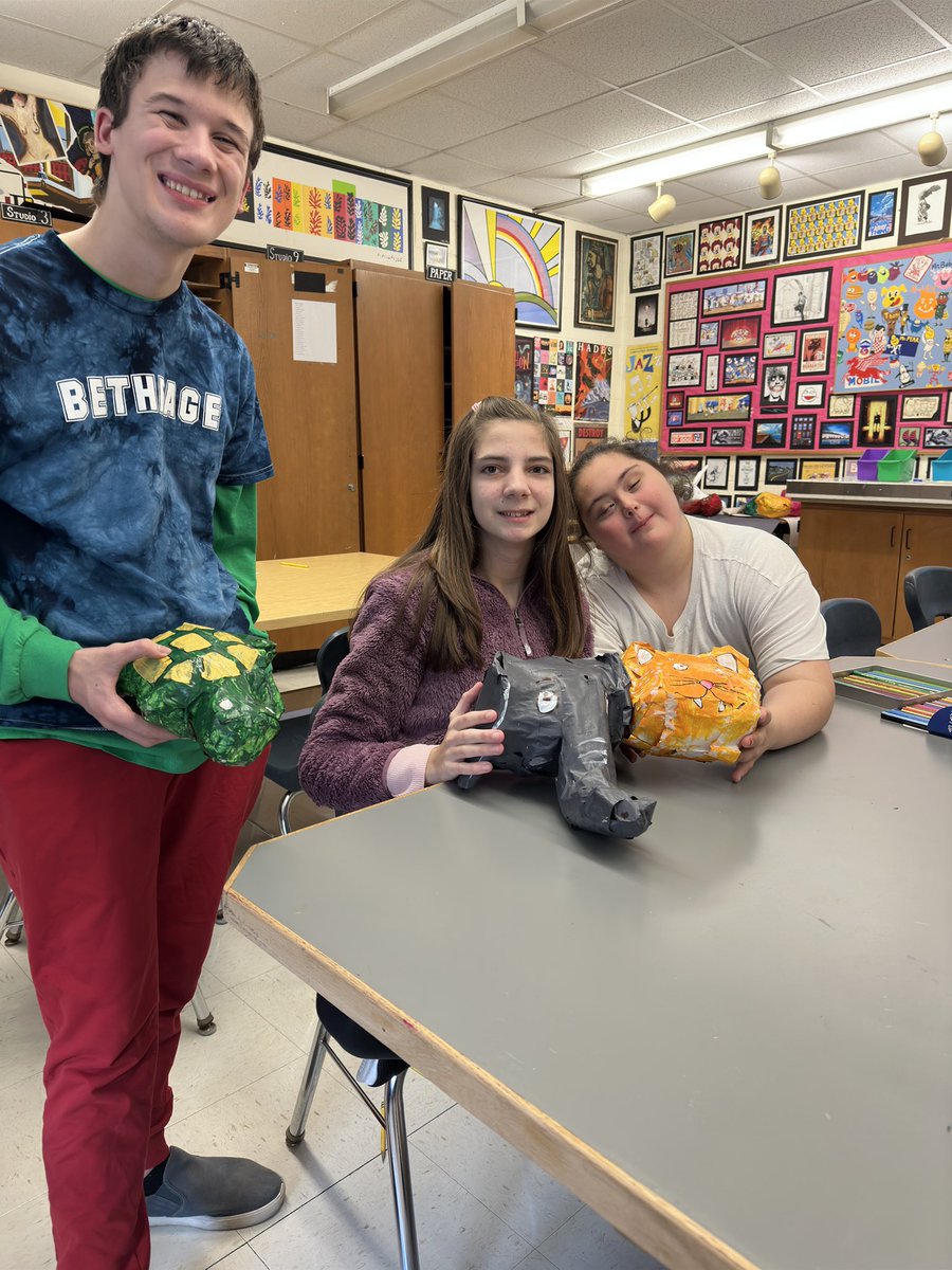 Mr. DeStefano (@artleviathan) on Twitter photo Some of the first to finish the ACE sculptural animals made of paper mache. Great job and creativity. More to come. <a href="/BethpageArts/">BethpageArts</a> #wearebethpage <a href="/BethpageUFSD/">BethpageUFSD</a> Some of the first to finish the ACE sculptural animals made of paper mache. Great job and creativity. More to come. <a href="/BethpageArts/">BethpageArts</a> #wearebethpage <a href="/BethpageUFSD/">BethpageUFSD</a>