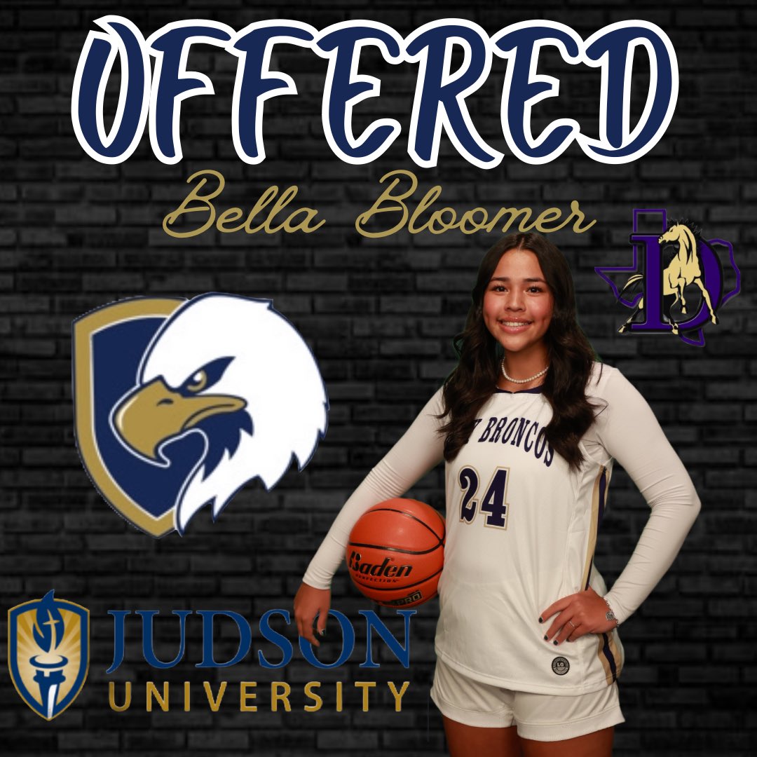 After a great conversation with <a href="/_mattrichter/">Matt Richter</a> I am blessed to have received an offer from <a href="/JudsonWBB/">Judson Women’s Basketball</a>!!
