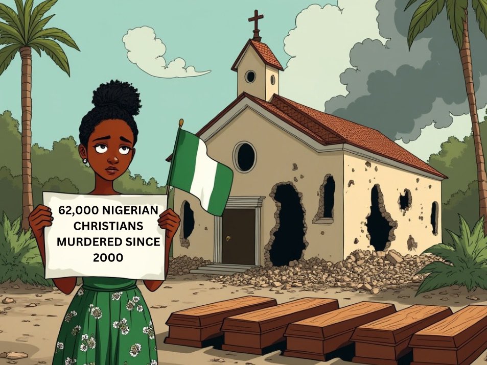 UniCatolicos_es's tweet photo. En Nigeria es martirizado un cristiano cada dos horas.

Cerca de 5.000 cristianos al año son asesinados por el islamismo.

En los últimos 20 años 60 mil cristianos nigerianos han sido brutalmente asesinados a manos de islamistas.

No les olvidemos. https://t.co/BeJTtJoDJa