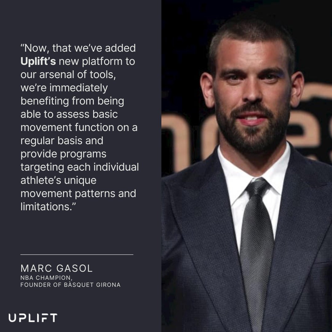upliftlabs's tweet image. Marc Gasol on how the new Uplift app 📱 helps him to track the progress of each of his athletes, allowing for a more accurate understand their performance differentiators and limitations. 🏀

Try Uplift for free for yourself on the iOS App Store today.

#uplift #NBA…