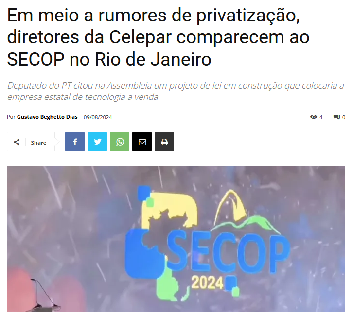 MathRLuz0's tweet photo. Que história é essa @ratinho_jr de vender toda a história e tecnologia informática do Paraná para a tutela de milícias cariocas,
#ForaRato
#ForaRatinhoJr
#CeleparPúblicaJá
#ReferendoRevogatórioJá
https://t.co/RmQuvPRnKq https://t.co/nt9nUymlhI