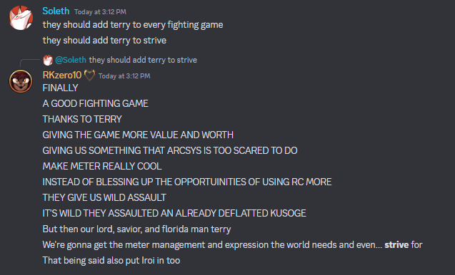 RKzero10's tweet photo. I have my "Dunking on Guilty Gear Strive Quota" filled for the month https://t.co/2MJFfcOdIC
