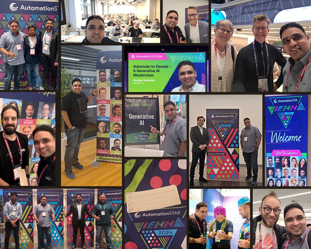 Geosley Andrades @ #StarEAST (@geosley) on Twitter photo Yes, it took ten long months to craft an unforgettable experience for the community at <a href="/AutomationConf/">AutomationSTAR Conference</a> in Vienna, and every moment was worth it.
To everyone who was part of this journey—thank you for making it unforgettable.
#AutomationSTAR #testautomation #testing Yes, it took ten long months to craft an unforgettable experience for the community at <a href="/AutomationConf/">AutomationSTAR Conference</a> in Vienna, and every moment was worth it.
To everyone who was part of this journey—thank you for making it unforgettable.
#AutomationSTAR #testautomation #testing