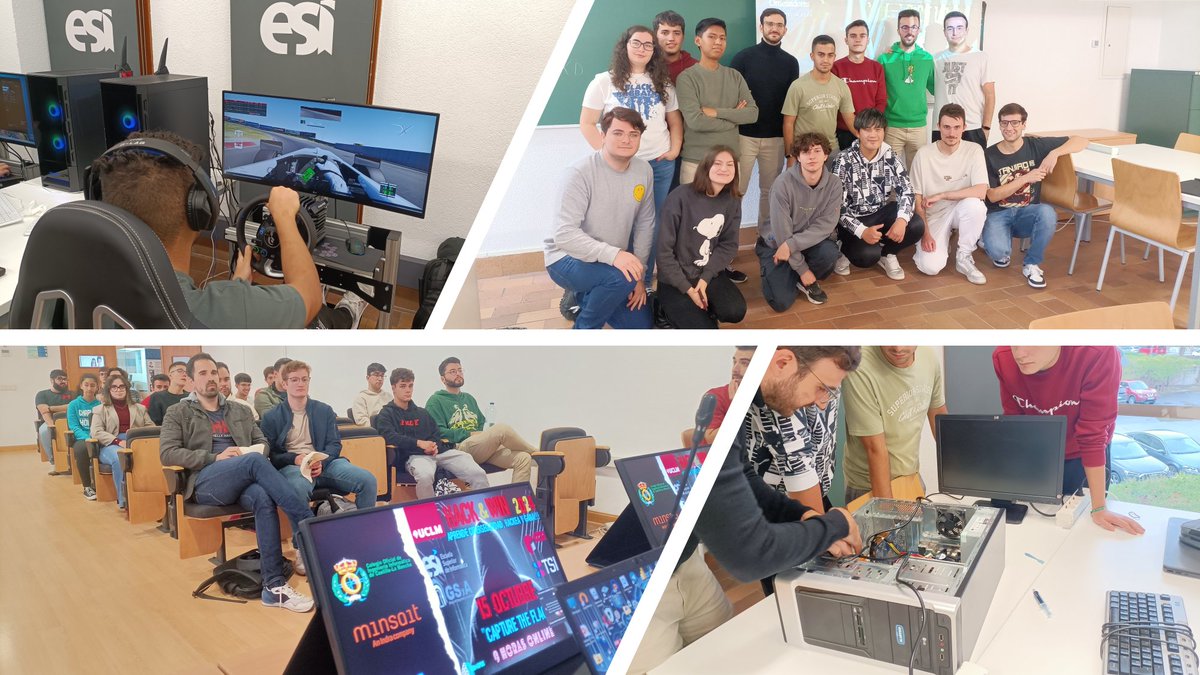 Continua #SantaTecla2024:
🔐Taller y competición de #Ciberseguridad: Hack&amp;Win
🛠️Concurso: ¿Cuánto tardas en montar un ordenador?
 Y mucho más: 🏎️⚽️🥏🃏
👉Sigue la agenda: esi.uclm.es/index.php/2024…
#Participa #BeESI