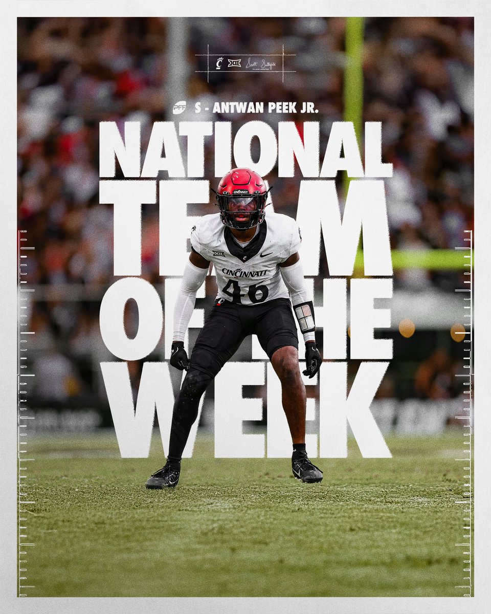 .<a href="/PeekAntwan/">Antwan Peek JR</a> earns a spot on <a href="/PFF_College/">PFF College</a> National Team of the Week.