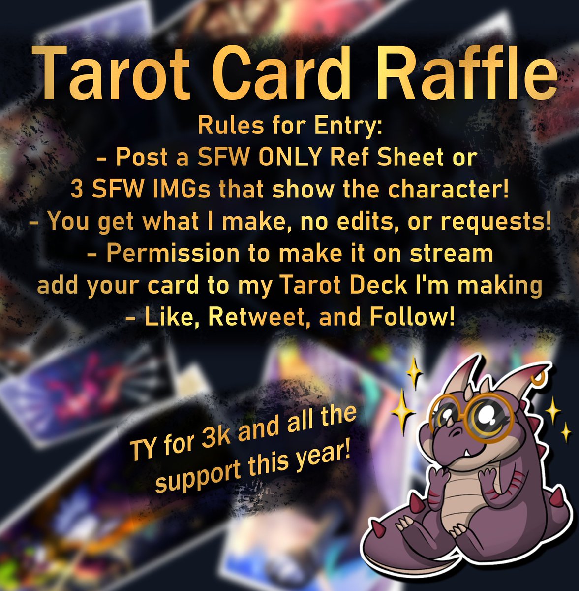 ✨ Tarot Card Art Giveaway 🃏
⬇️ Tysm again ya'll, rolling it on Halloween night! ⬇️