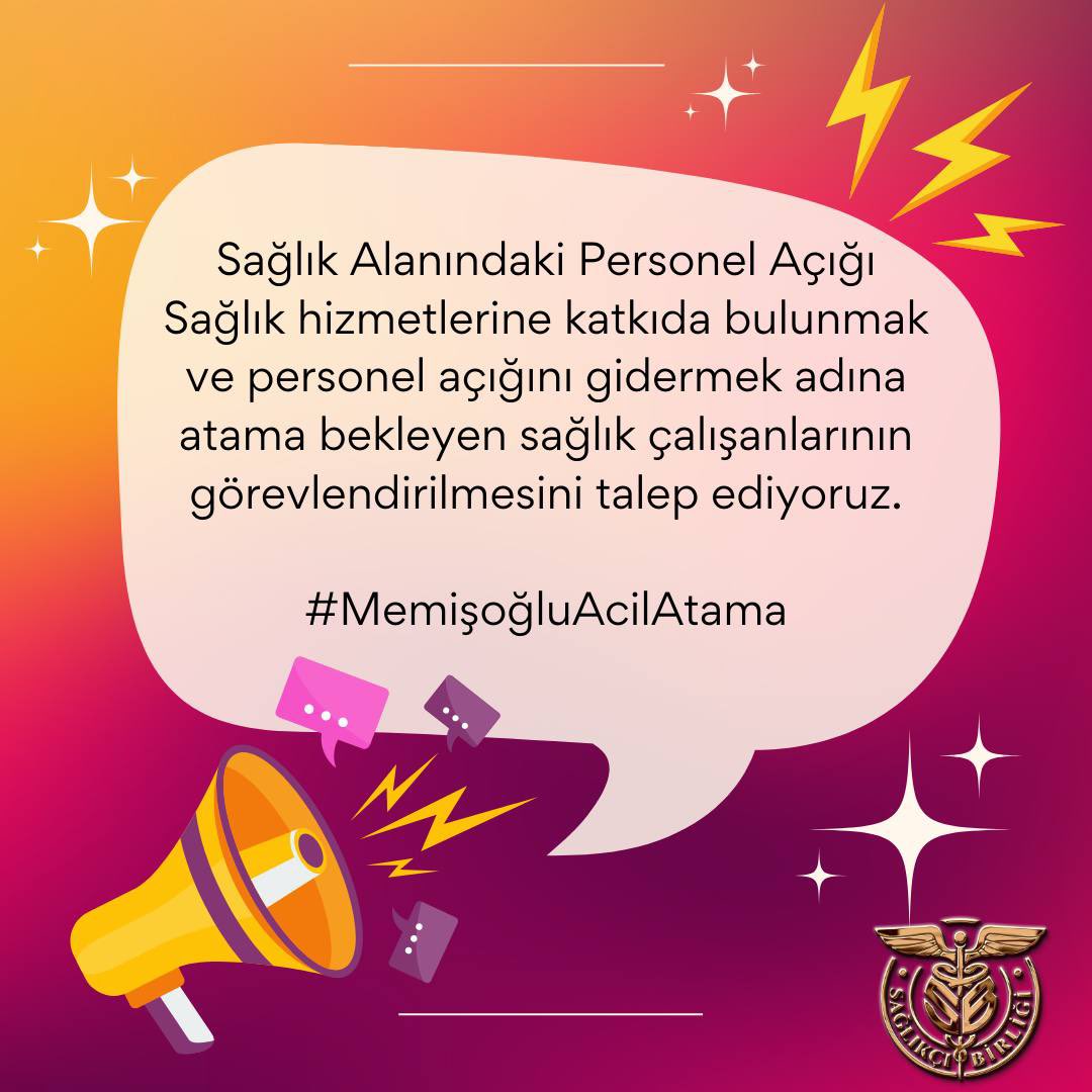 QueenOfTheCanary 💛💙👑 (@canaryqueen1907) on Twitter photo Sayın Bakanım <a href="/drmemisoglu/">Prof. Dr. Kemal Memişoğlu</a>
Az sayıda sağlık personeli alımı, hem sağlık hizmetlerinin kalitesini düşürüyor hem de mezun gençleri mağdur ediyor. Sağlık sistemi için daha fazla alım şart!
#MemişoğluAcilAtama Sayın Bakanım <a href="/drmemisoglu/">Prof. Dr. Kemal Memişoğlu</a>
Az sayıda sağlık personeli alımı, hem sağlık hizmetlerinin kalitesini düşürüyor hem de mezun gençleri mağdur ediyor. Sağlık sistemi için daha fazla alım şart!
#MemişoğluAcilAtama