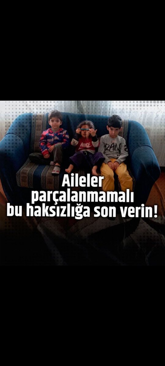 Ey Türkiye kendine yakışan duruşu yap.
Bu zulme dur de!!
Türkiye aile yıkan, çocukları annesin'den ayıran bir ülke olarak anılmasın.
#duadönmeznedentutuklu