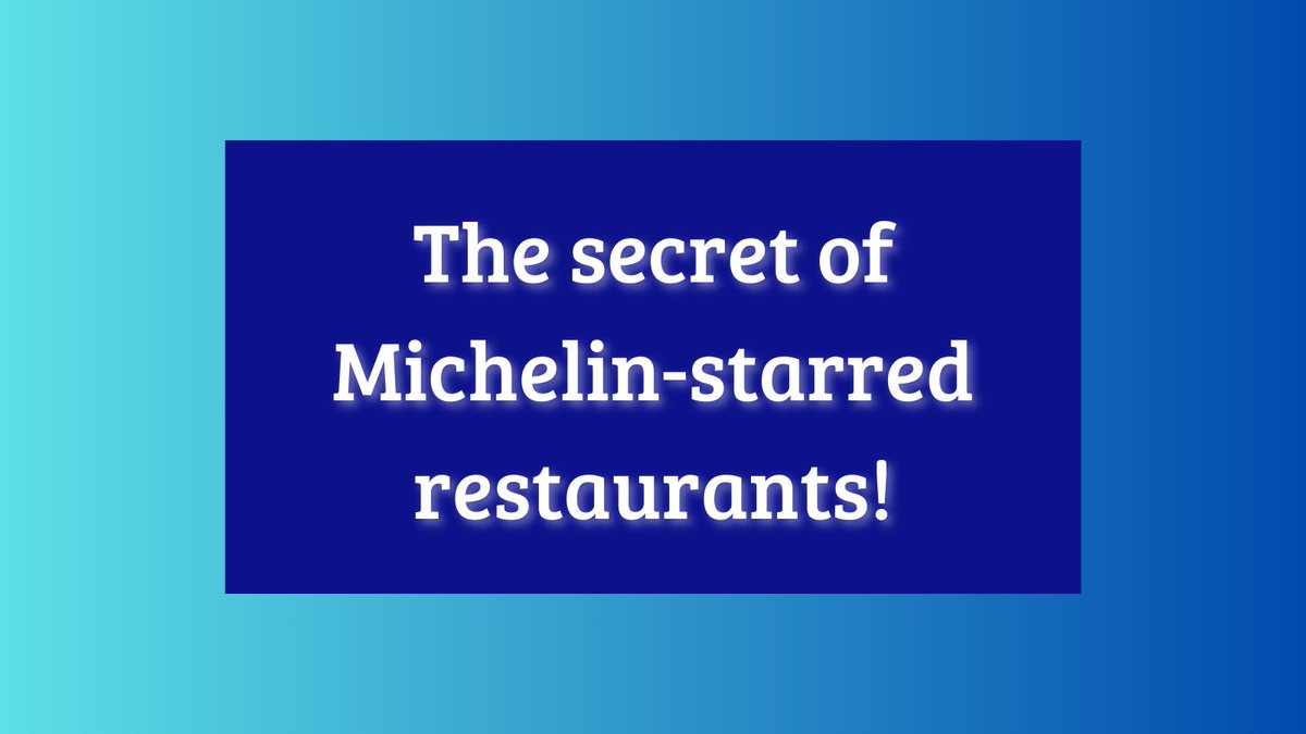 faf_scale's tweet photo. The secret of Michelin-starred restaurants finally unveiled.

Let me show you how you can apply it to your community.

🧵 https://t.co/OT7YDa0Kia