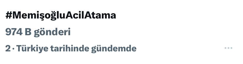 Olduğumuz, hakettiğimiz yerde olmaya az kaldı 
#MemişoğluAcilAtama